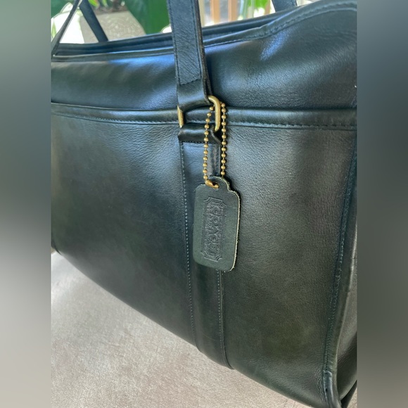 Coach RARE Pine Green Vintage Shoulder Brief - excellent condition - Picture 3 of 11